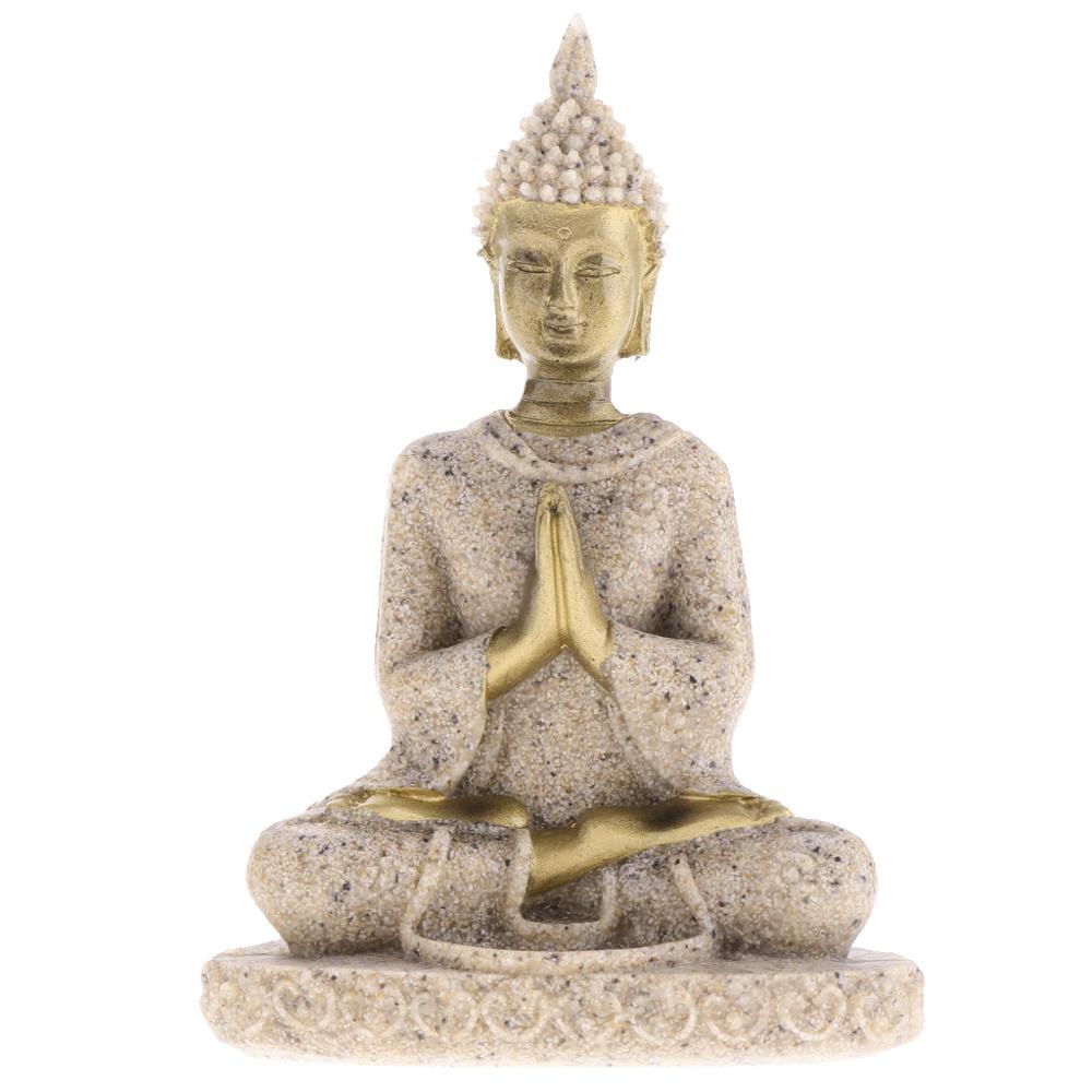 Estatua de Buda miniatura de arenisca
