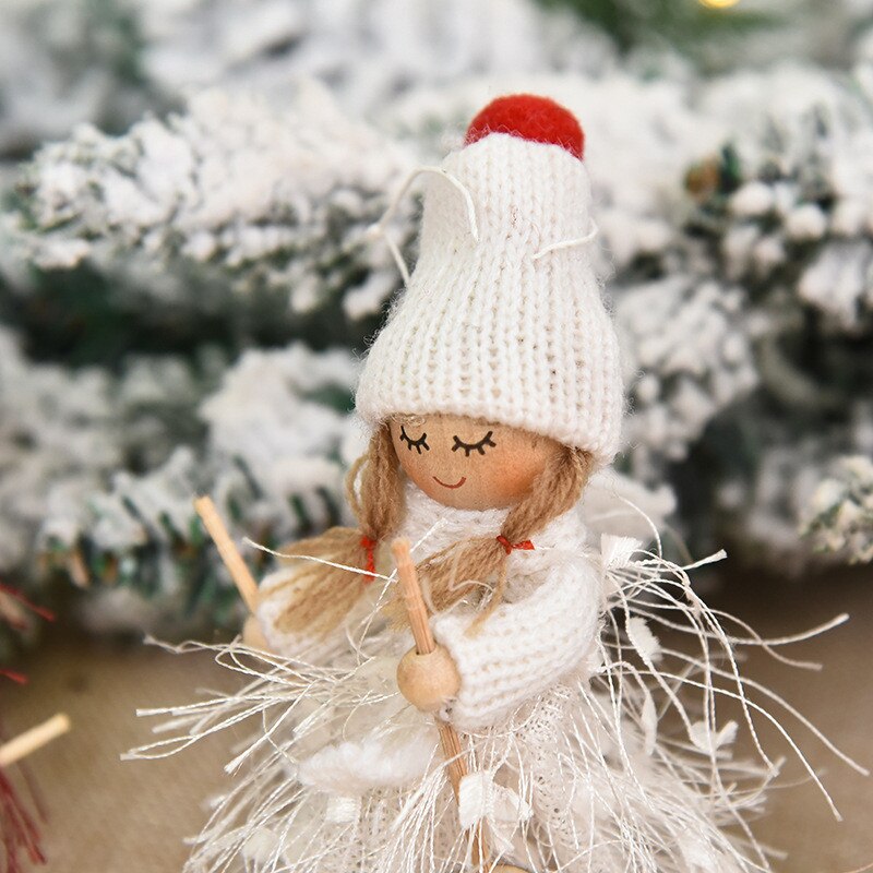 Muñeca de Ángel de Navidad ornamento de árbol de Navidad